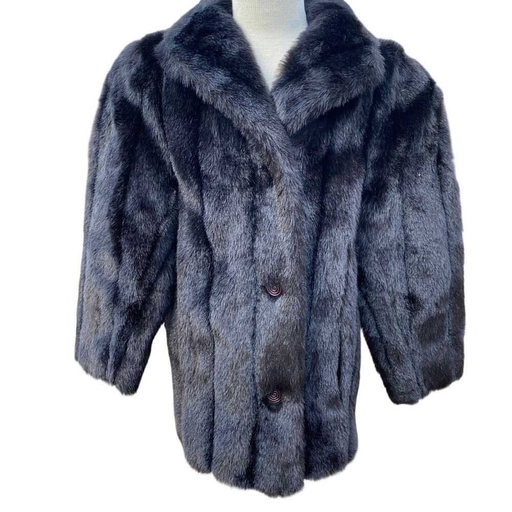 Vintage Black Fur Coat